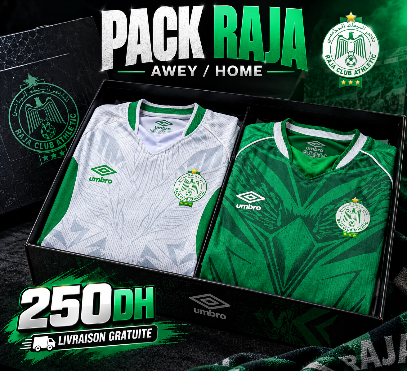 PACK 2 jersey RAJA 27 – TENUE.MA